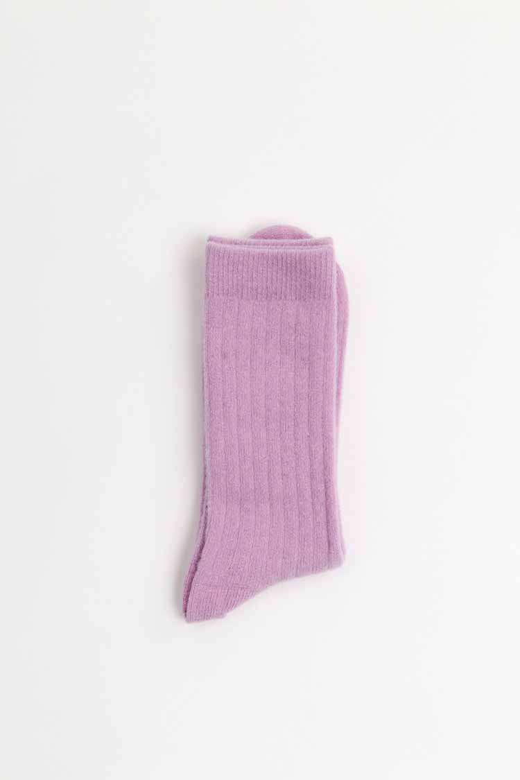 Lisos Wool Socks - Lilac