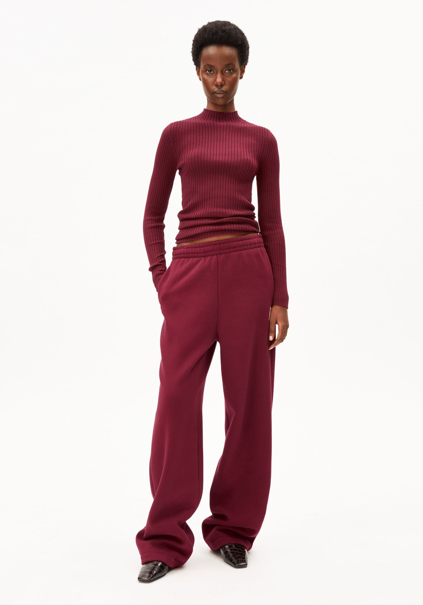 Alaania Knitted Longsleeve - Velvet Red
