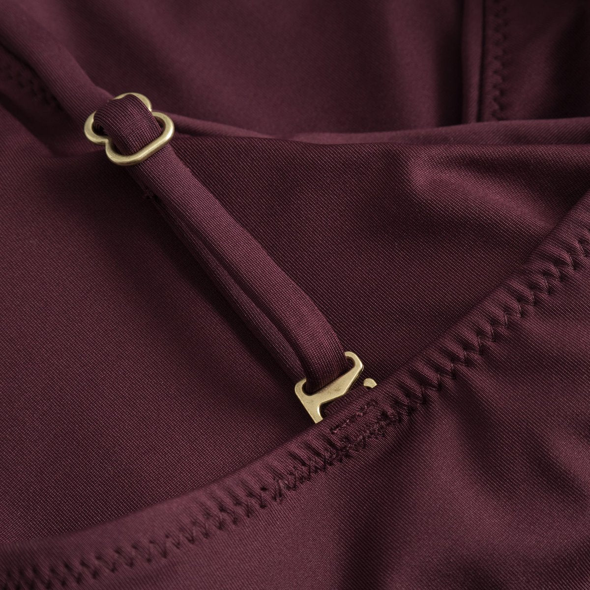 Swimsuit Klinte Thin Stripe - Burgundy