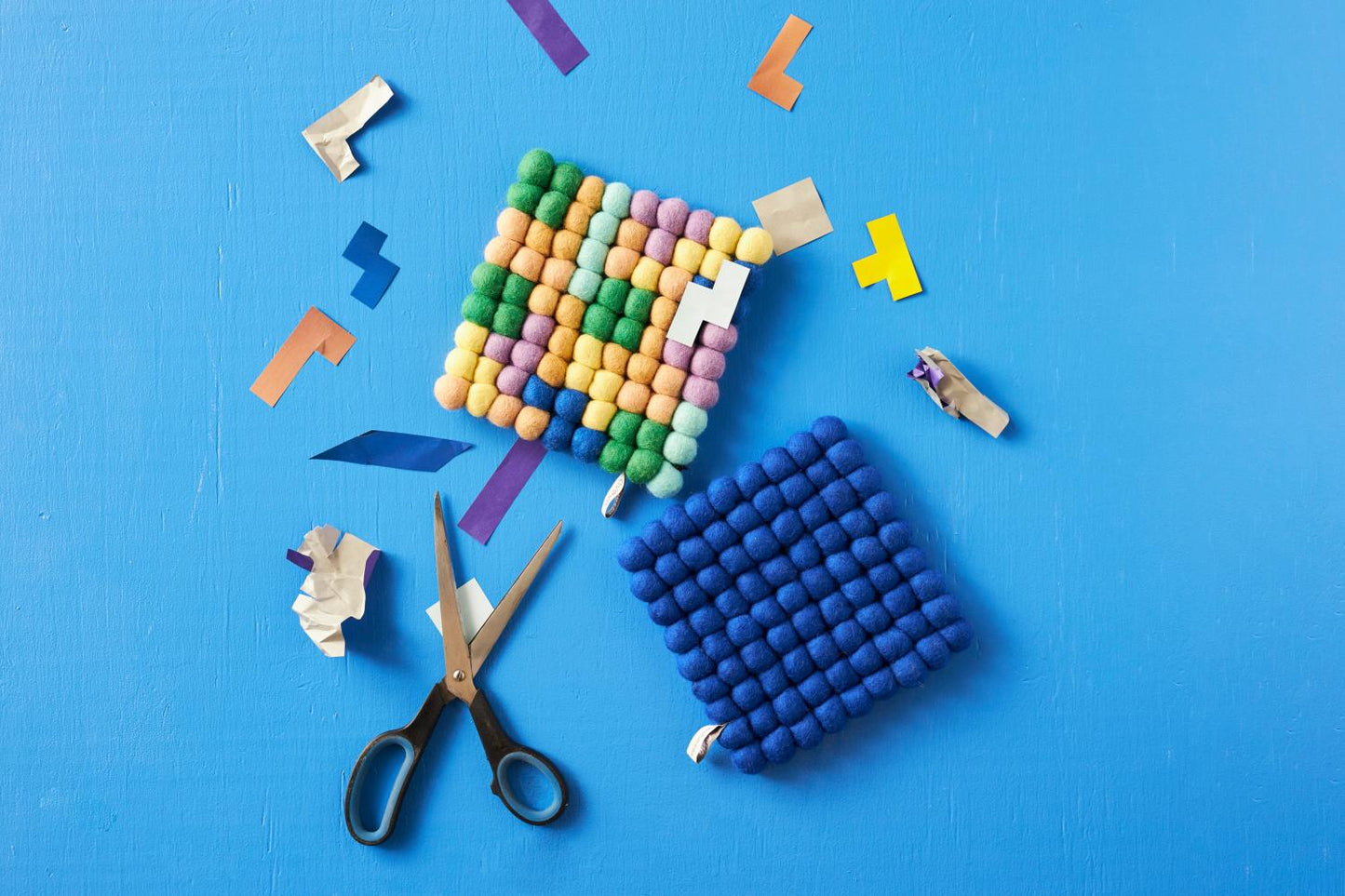 Trivet Square - Electric Blue