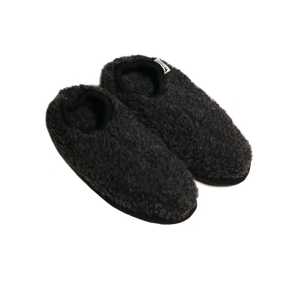 Wool Cloudlet Slippers - Black