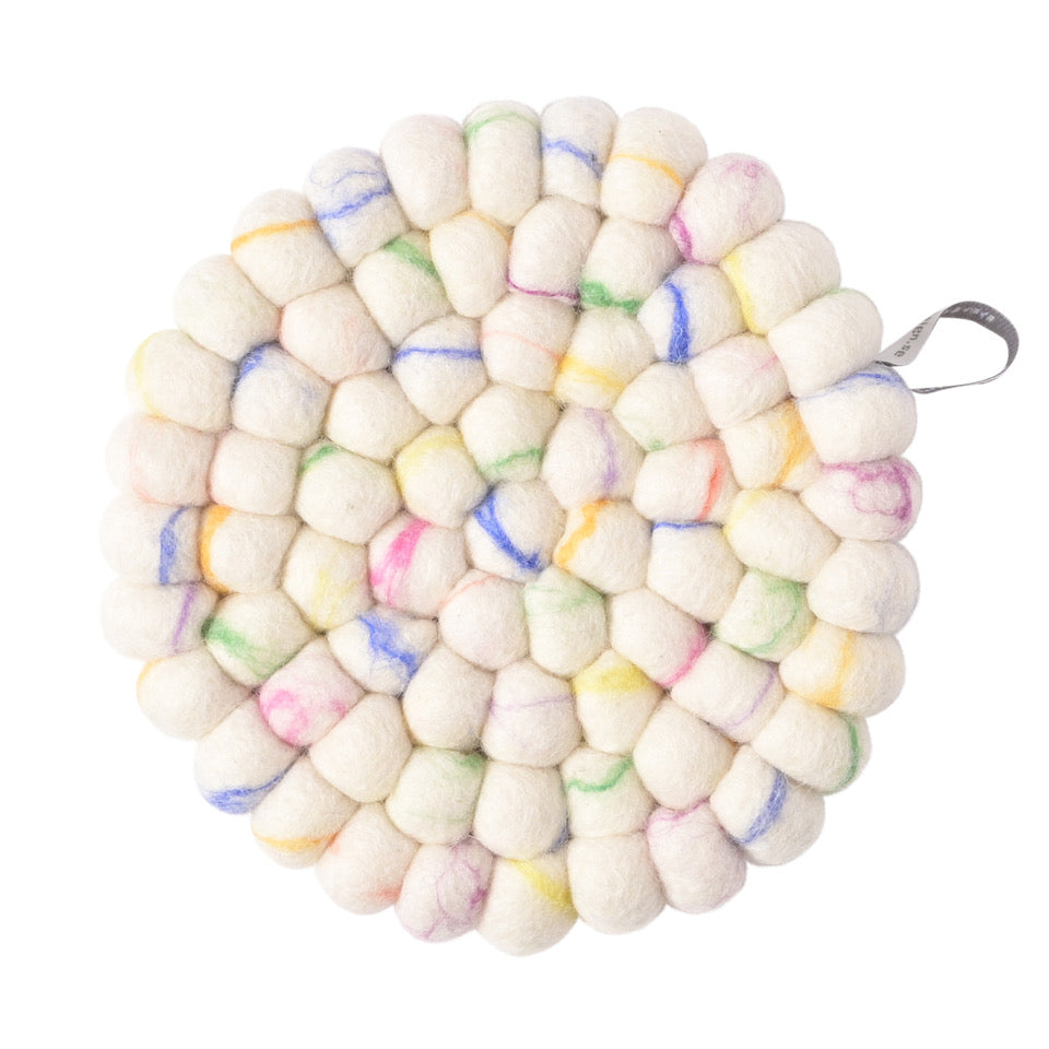 Trivet Round - Glass Marble