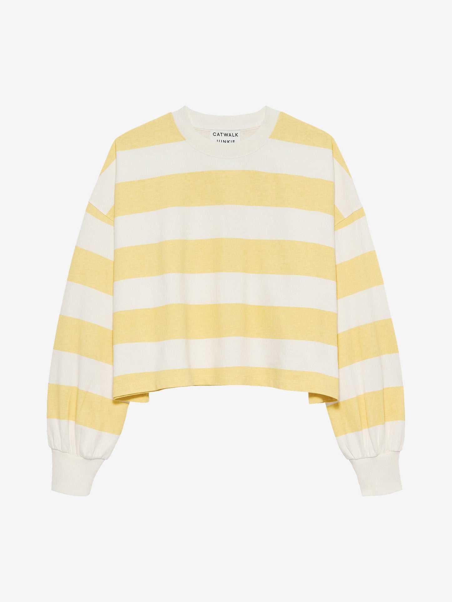 Oversized Striped Longsleeve - Mellow Yellow