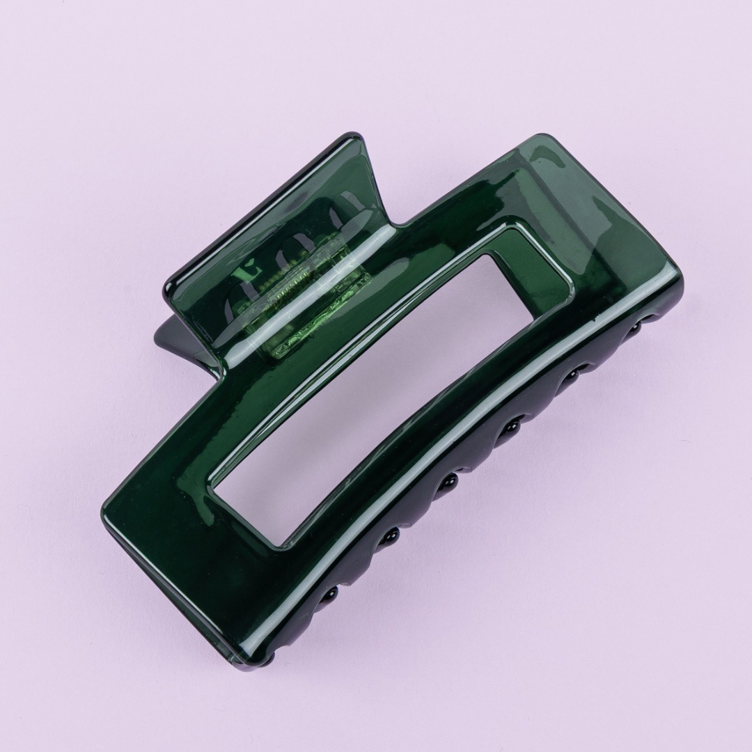 Hair Clip Large - Moss