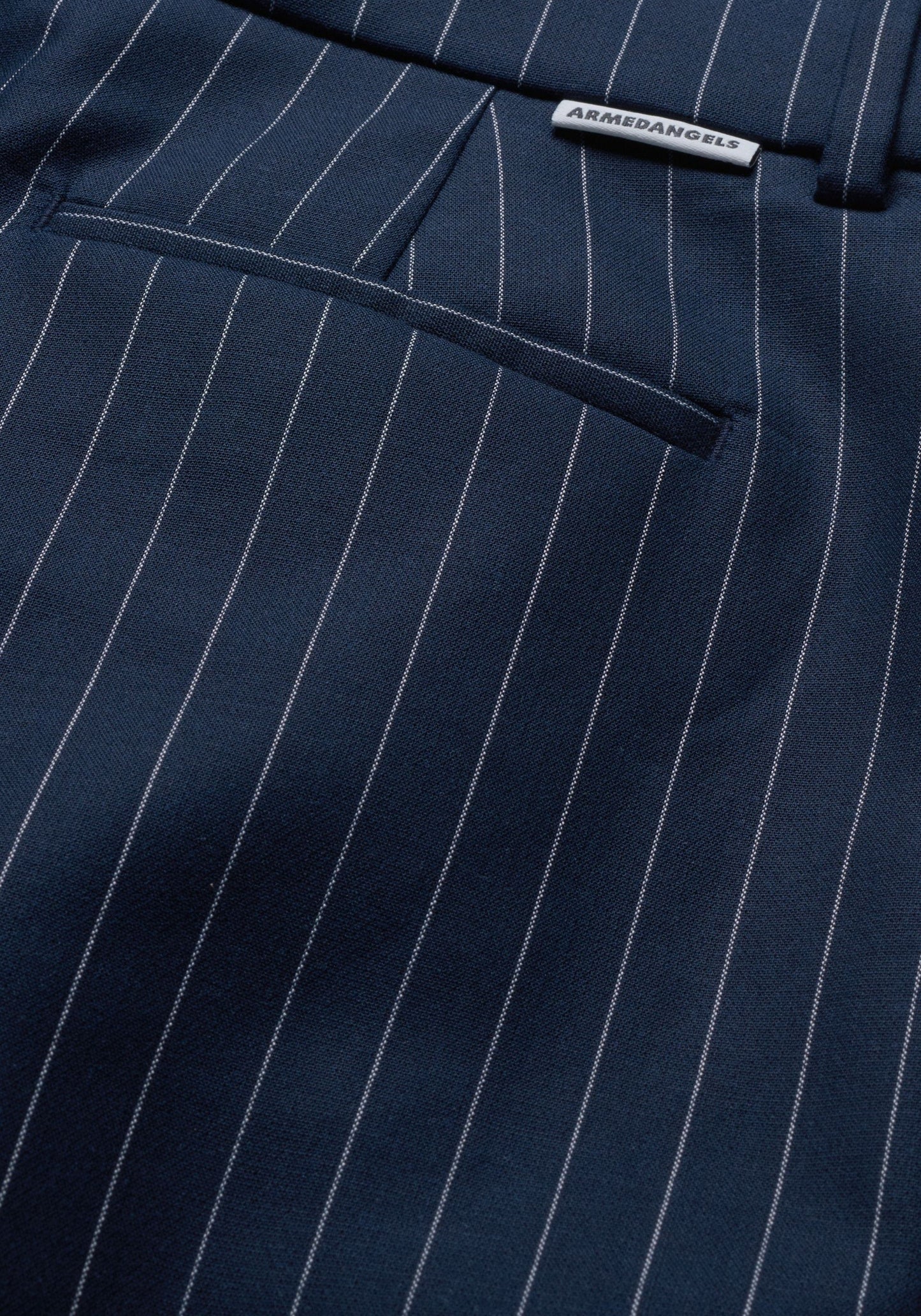 Kaayua Pinstripe Pants - Night Sky/White