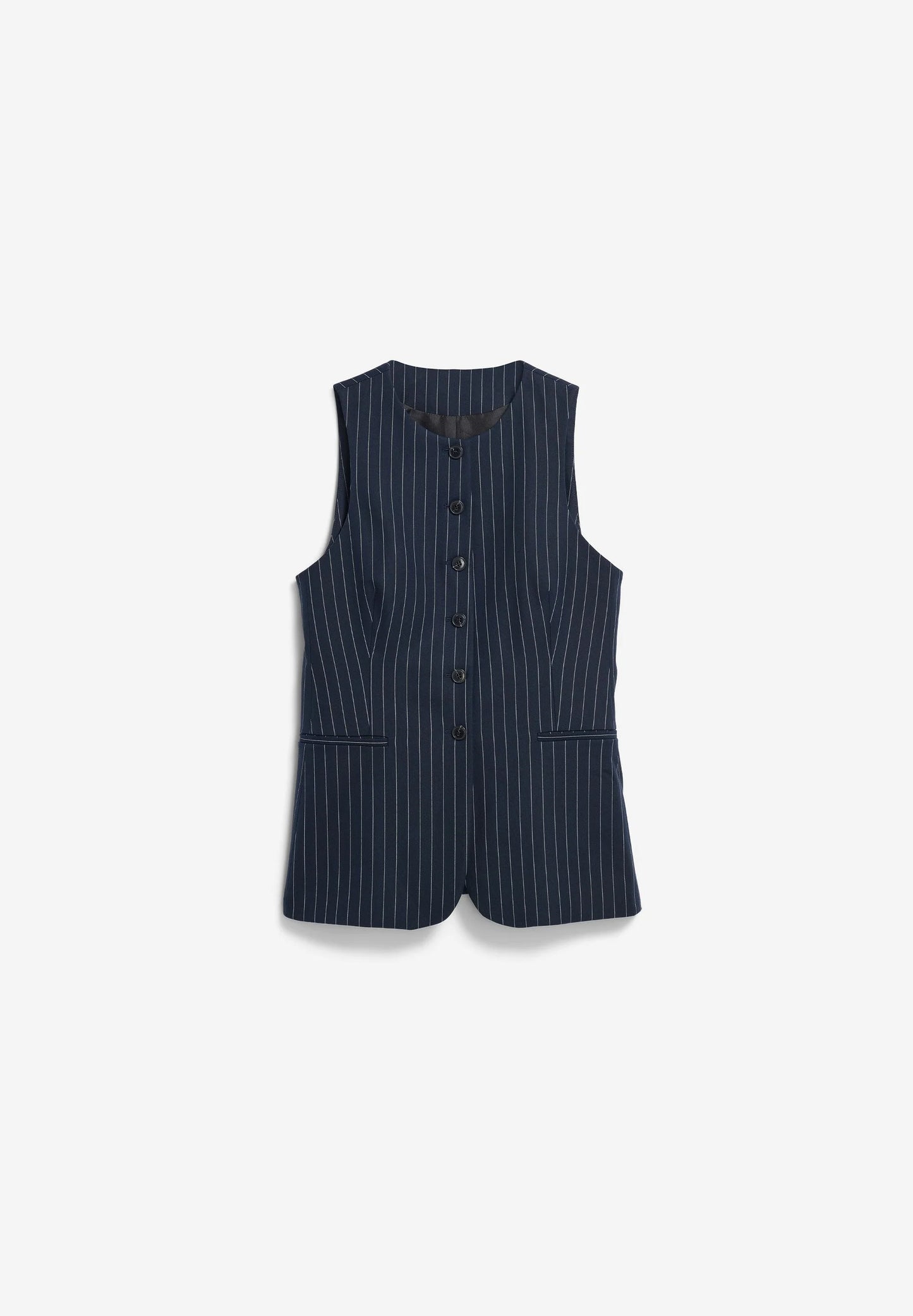 Long Vest - Pinstripe