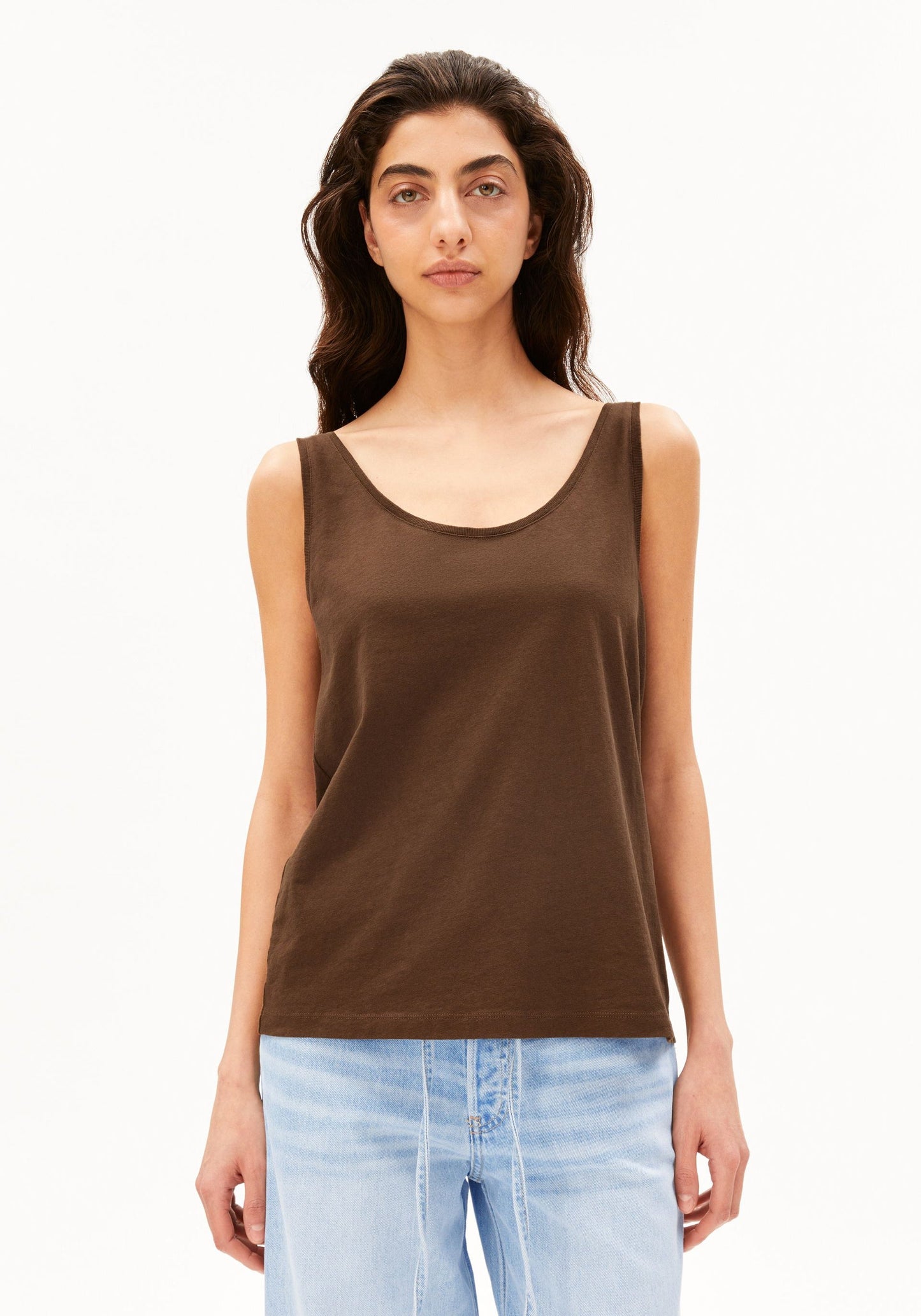 Linen Blend Top - Dried Palm