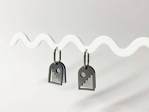 Midnight Hoop Earrings