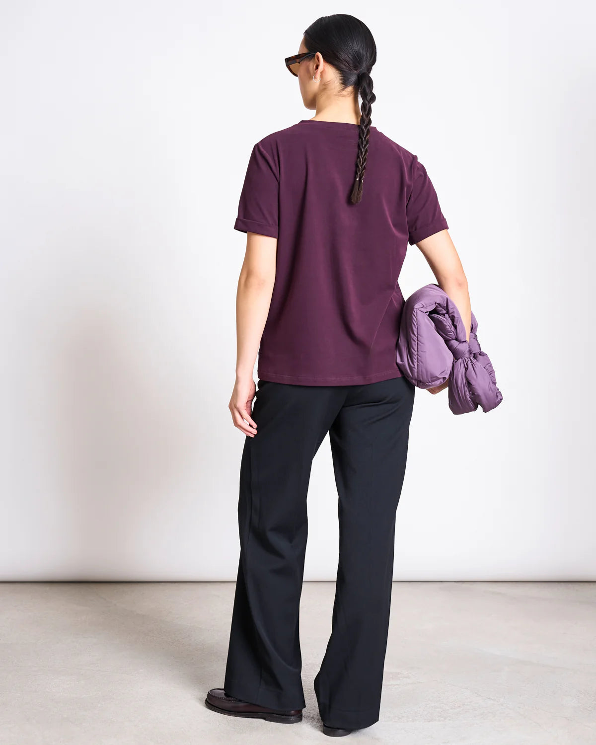 Boy Brushed T-Shirt - Cherry Lacquer