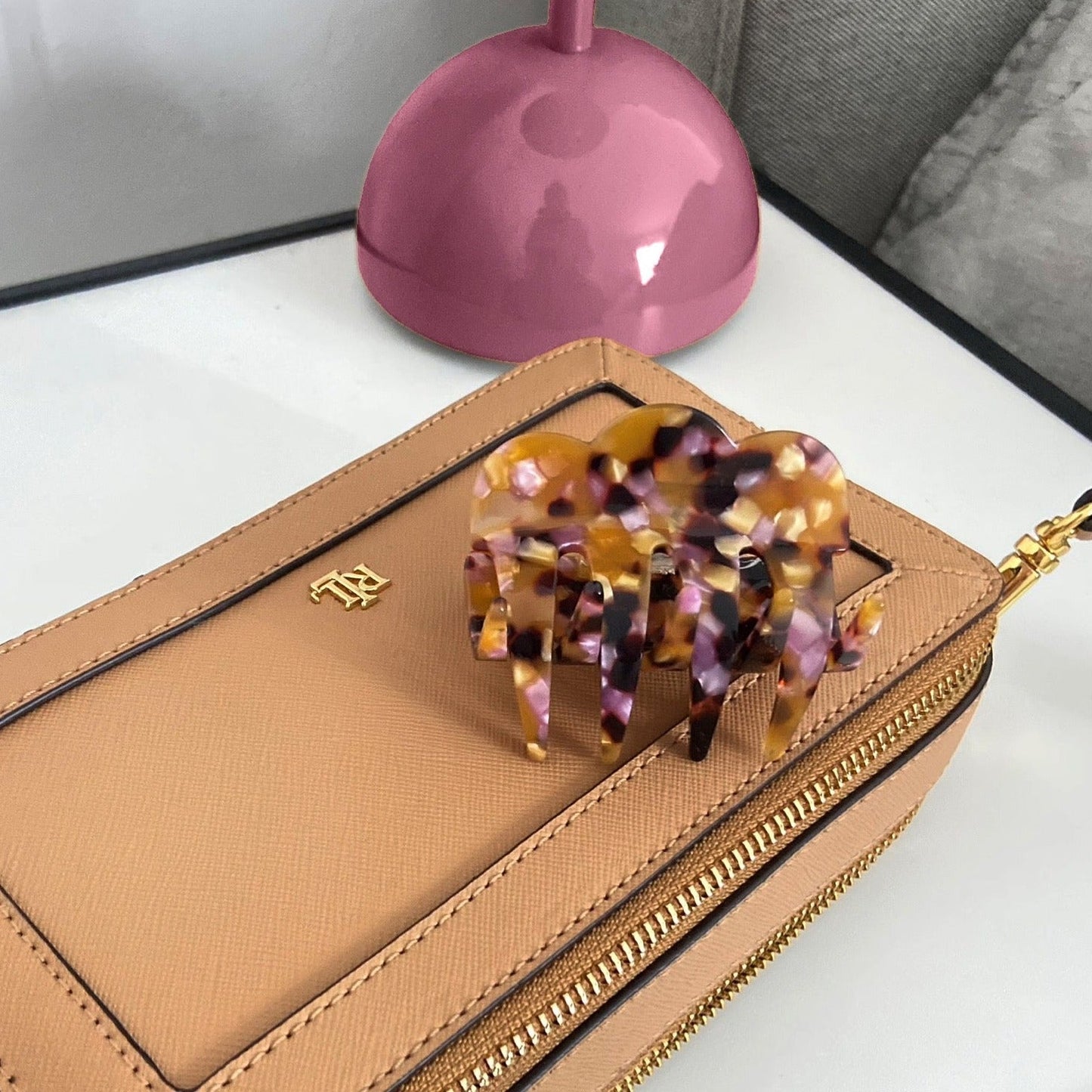 Hair Clip Muni - Cognac Pink