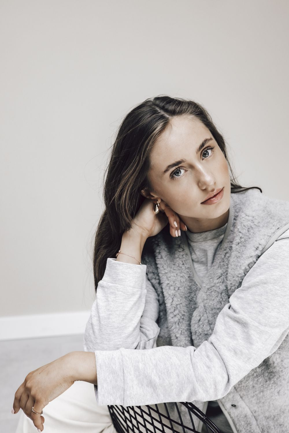 Tyb Light Wool Bodywarmer - Grey