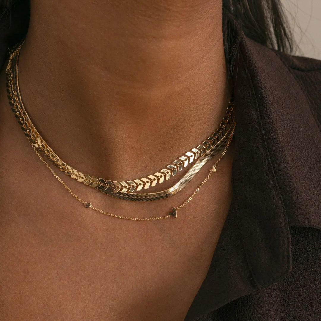 Ivy Snake Chain Necklace - Gold