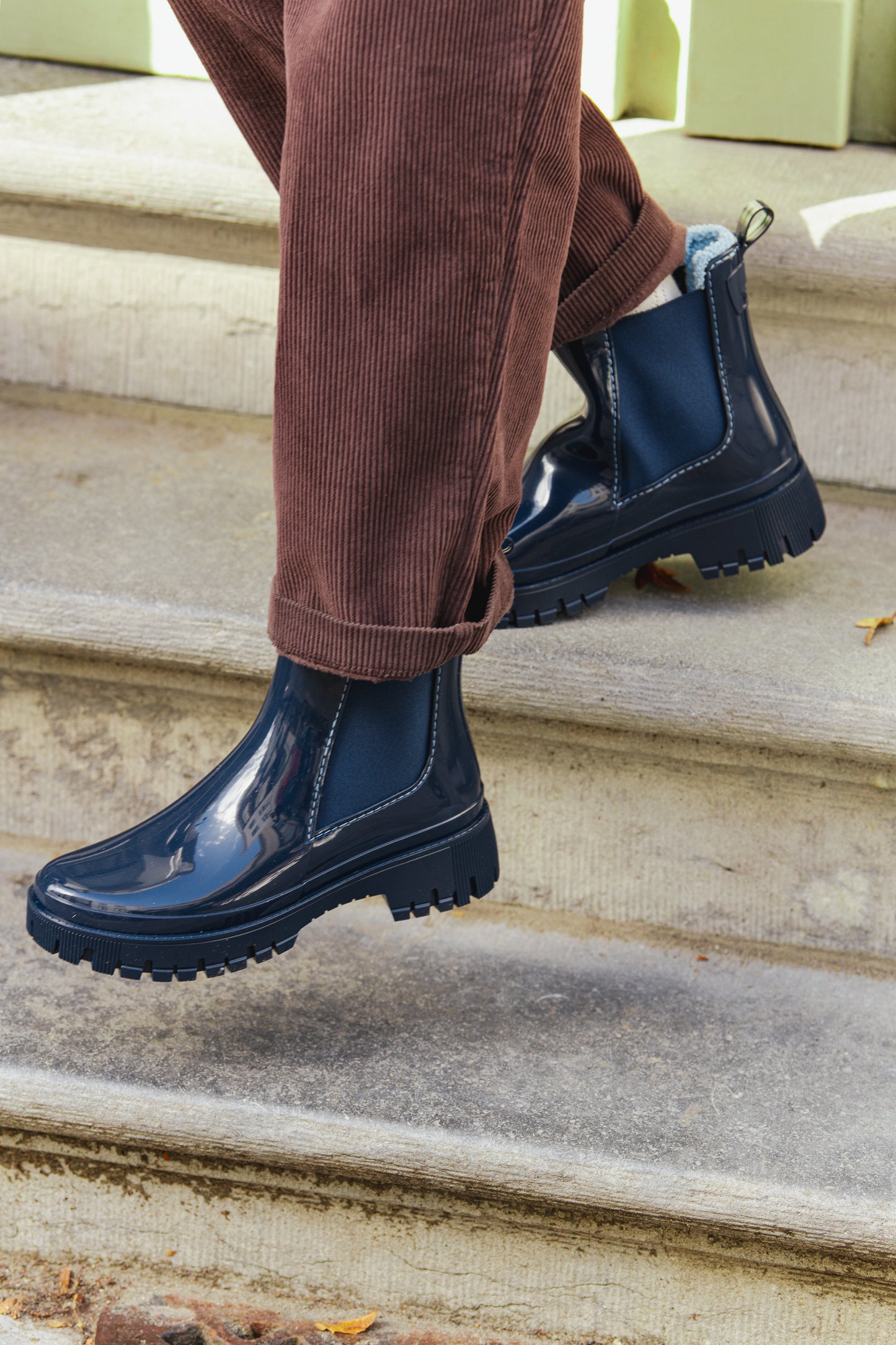 Peachy Waterproof Boots - Navy