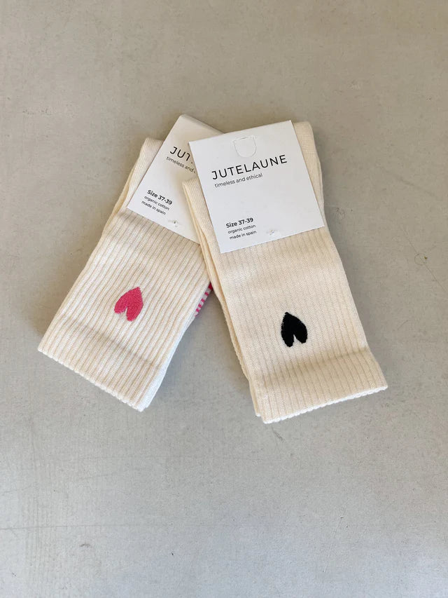 Jutelaune Heart Socks - Pink