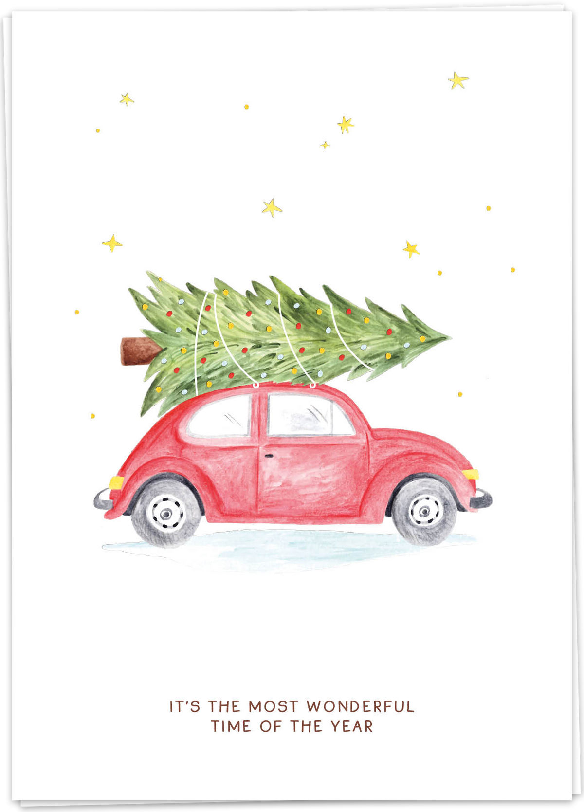 Kaart Blanche Christmas & New Year - Christmas Car