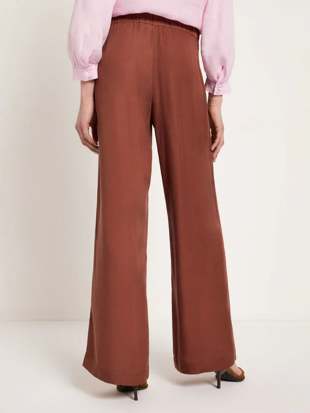 Wide-Leg Pants - Dark Mocca