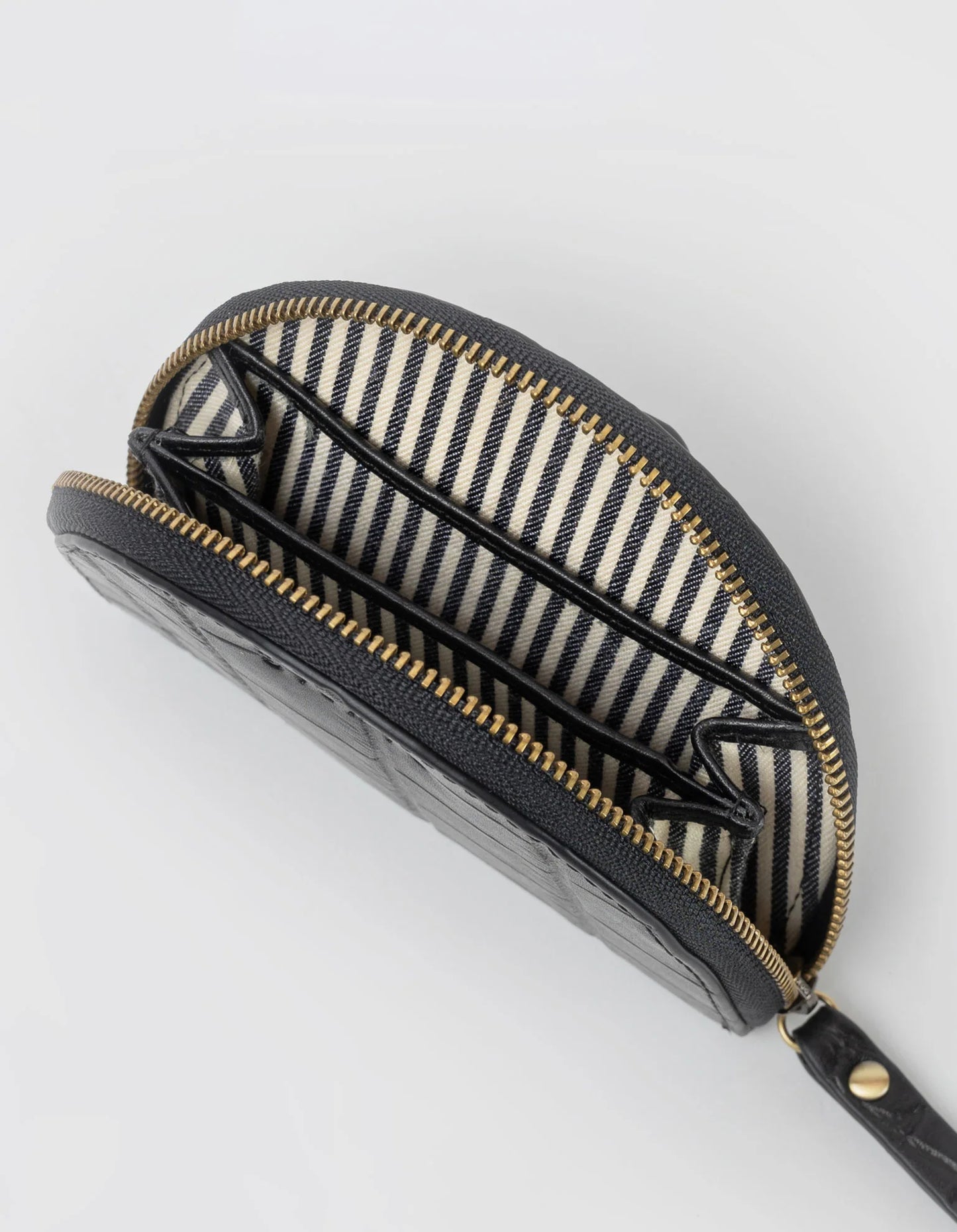 O My Bag Laura's Coin Purse - Black Croco