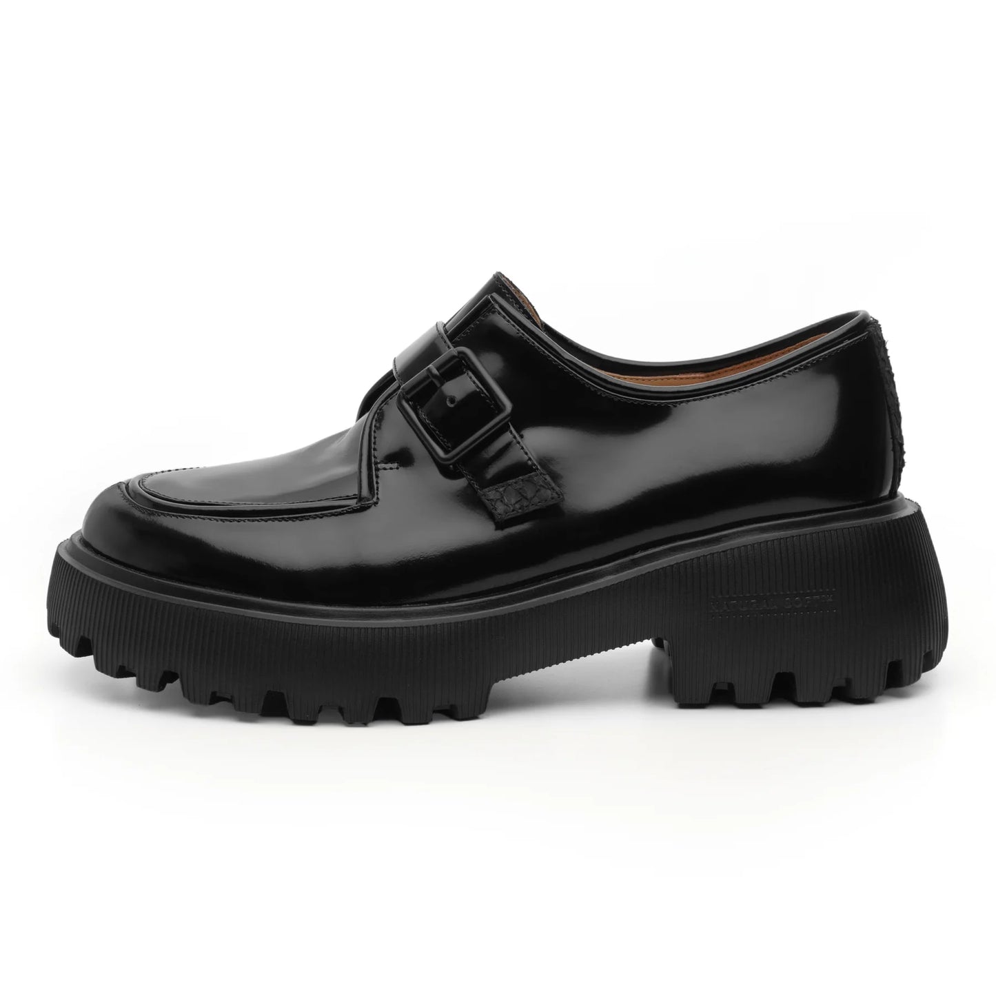 Woden Posey Monk Loafer - Black