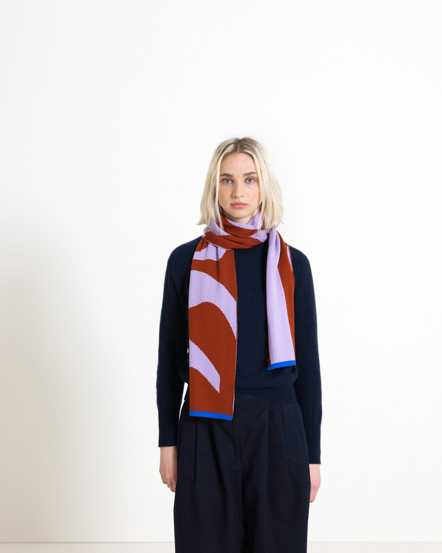 Semicolon Midi Scarf - Lilac