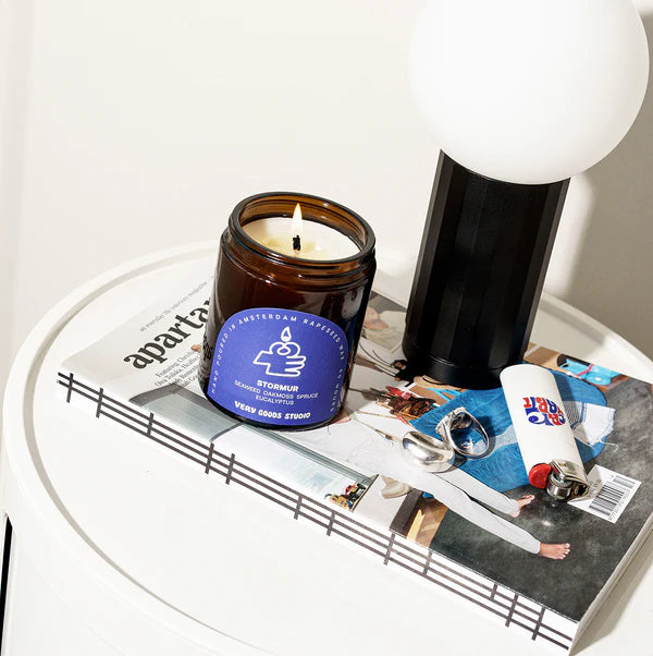 Very Goods Studio Amber Glass Candles - Stormur