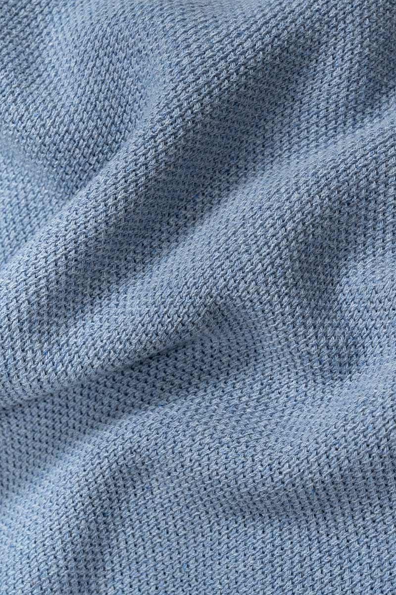 LAST ONE IN M- Carlotta Cotton Knit T-Shirt - Indigo