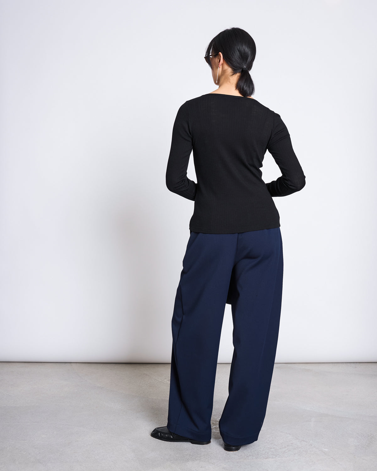 Tilla Merino Rib Longsleeve - Black