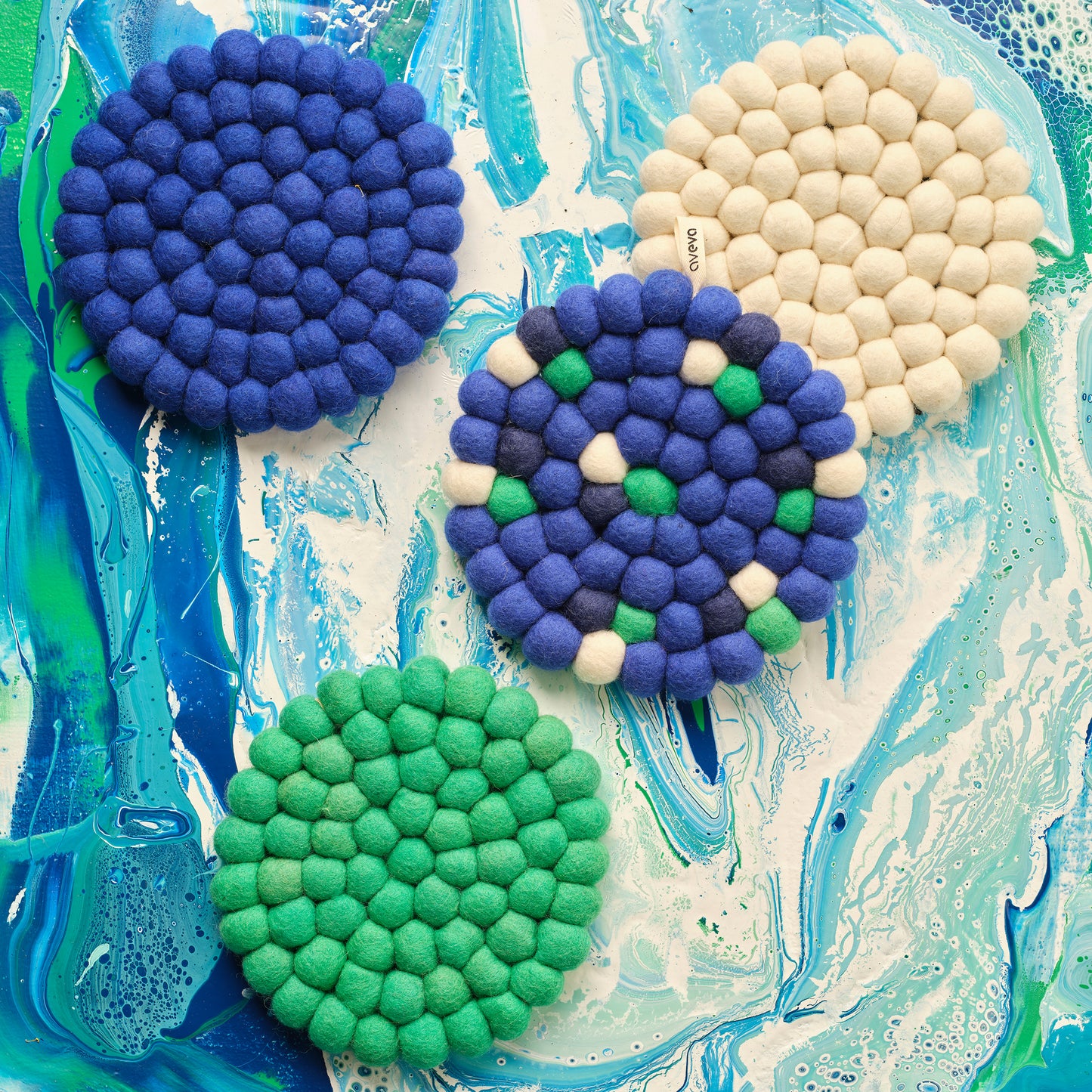 Trivet Round - Northern Lights