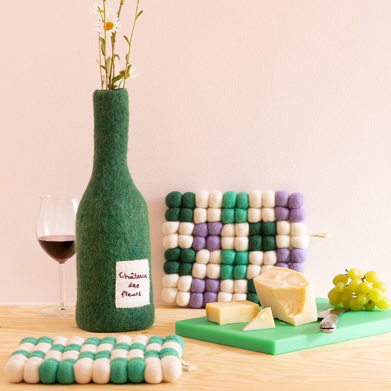 Bottle / Vase Cover - Chateau Des Fleurs