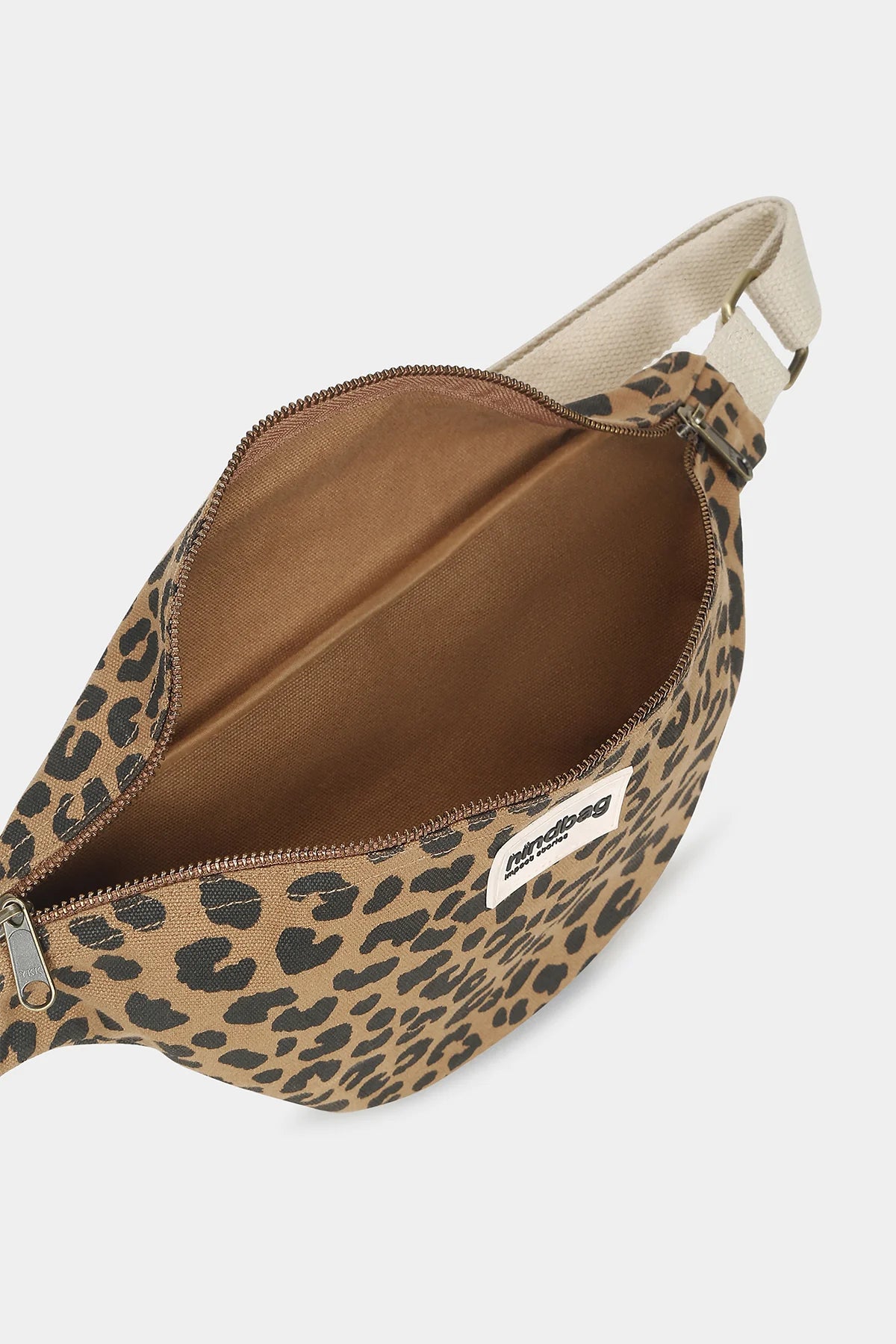 Hindbag Olivia Banana bag - Leopard Cannelle