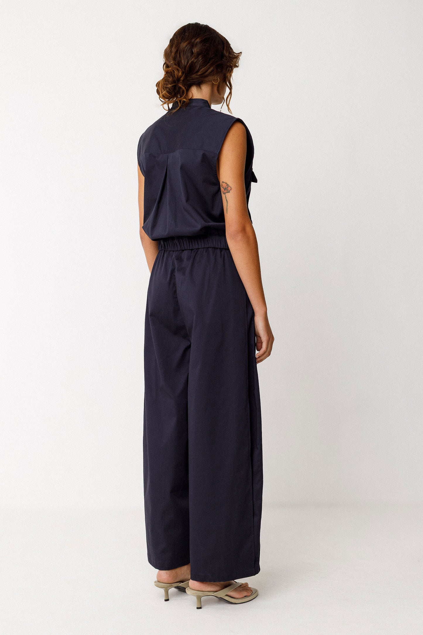 Bea Zipper Shirt - Navy