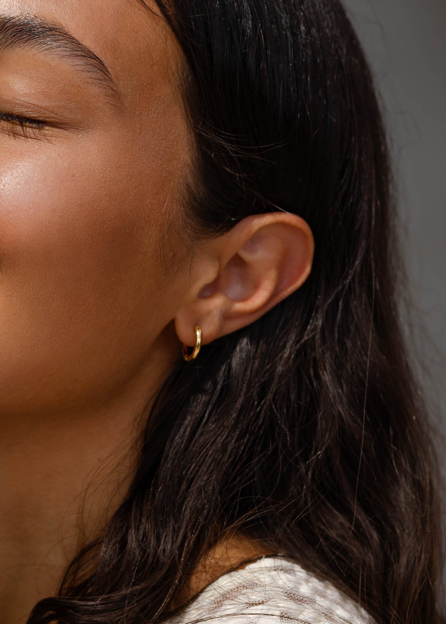 Flawed Jolie Hoops - Gold