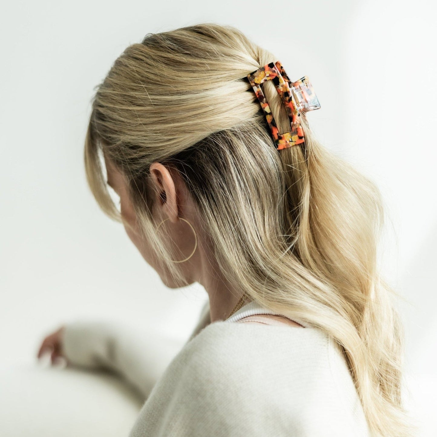 Hair Clip The Minimalist MEDIUM - Leo Orange