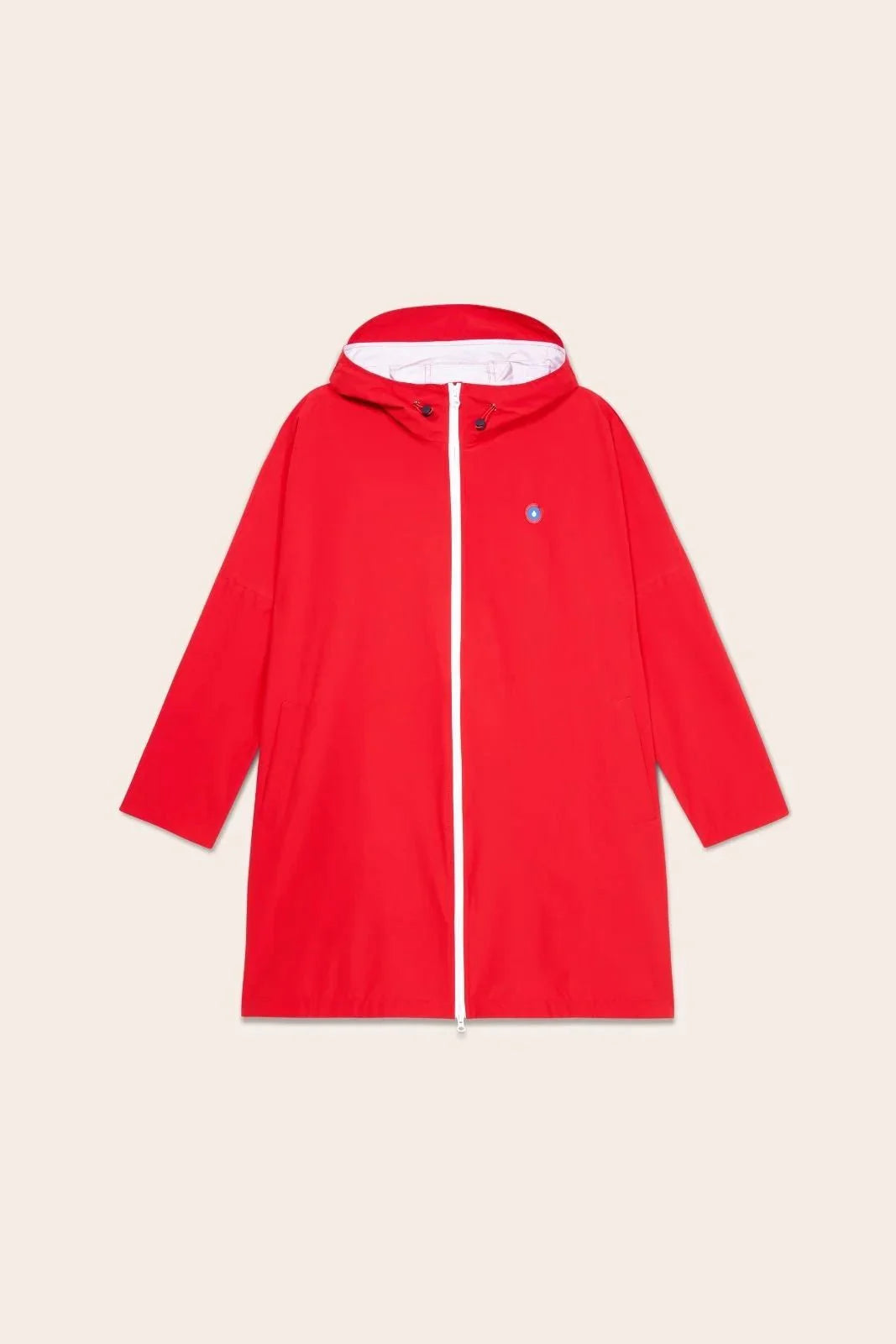 Liberté Waterproof Rain Cape Coat - Rouge