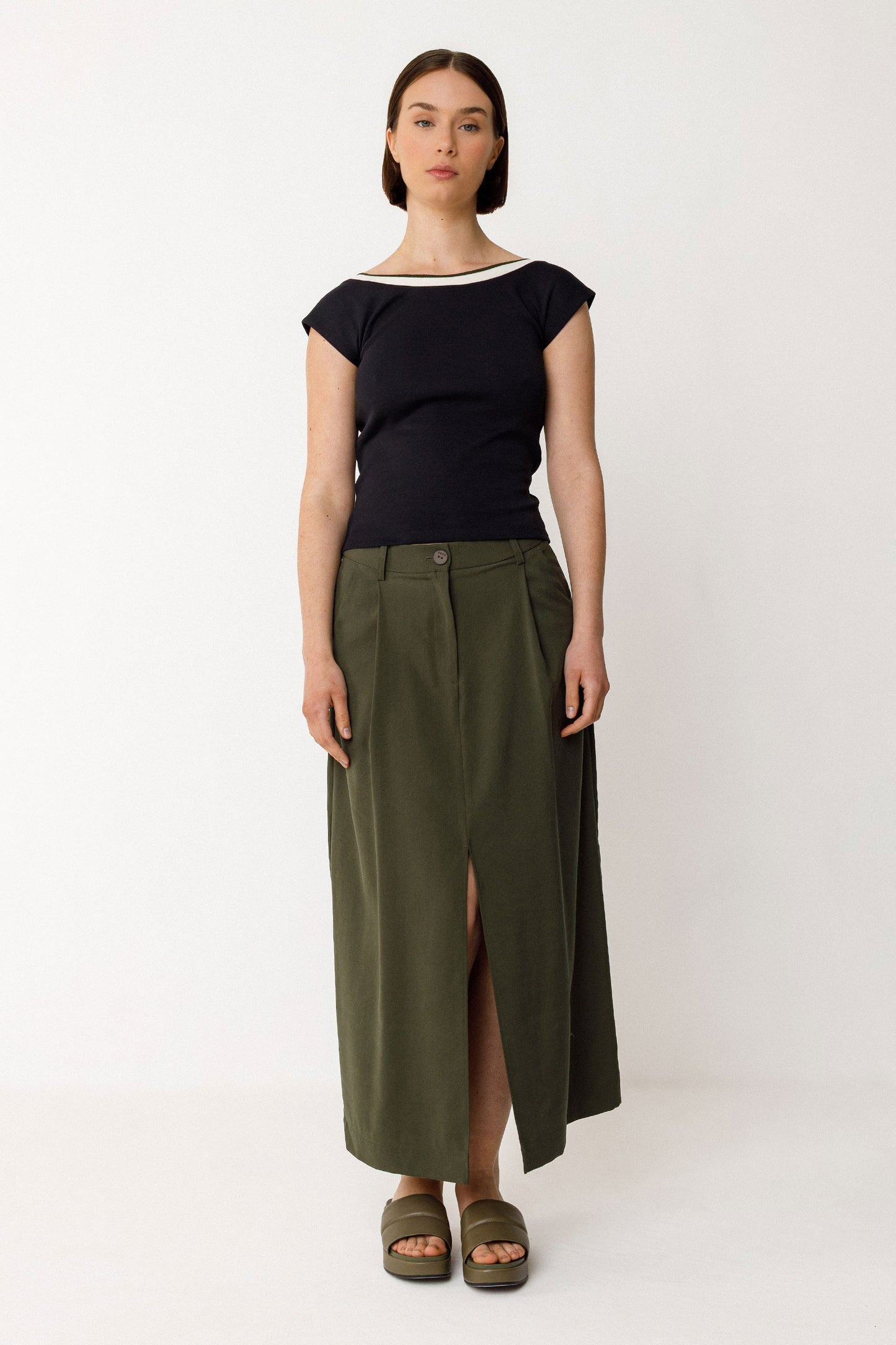 Maora Skirt - Bottle Green