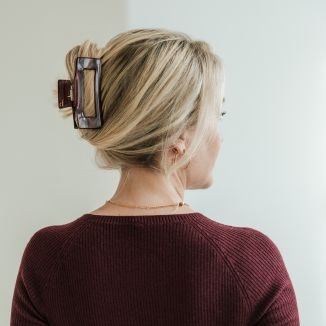 Hair Clip The Minimalist LARGE - Burgundy