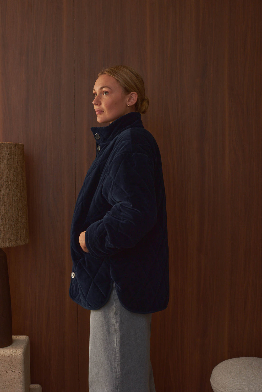 LAST ONE in L - Louisa Coat - Indigo