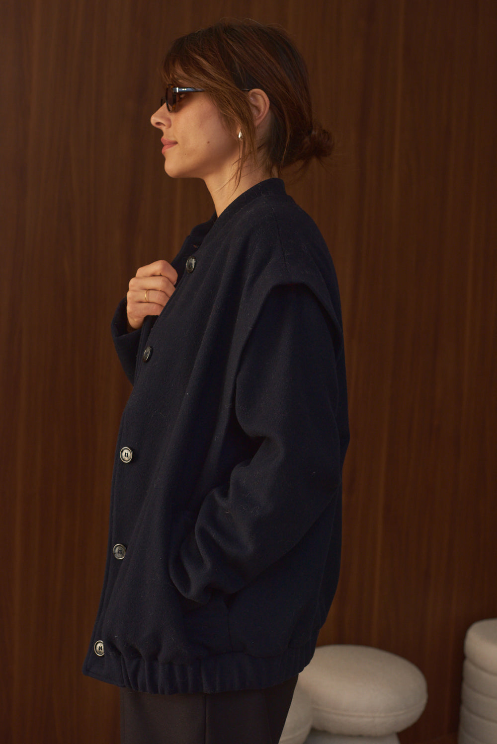 LAST ONE in S - EPhilo Coat - Navy