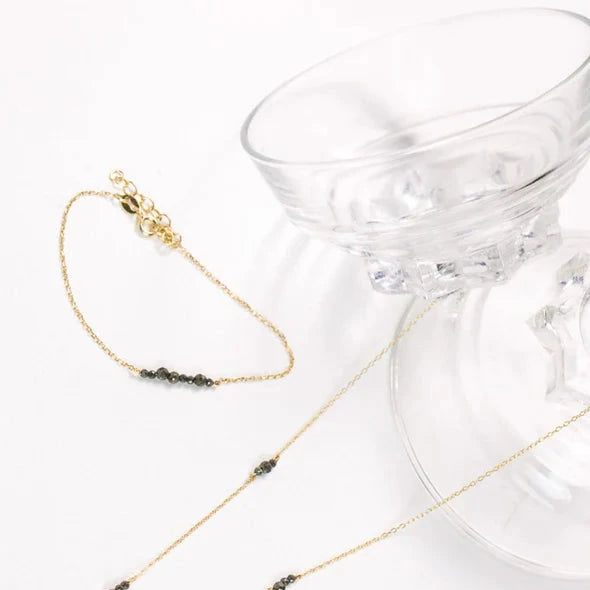 Pyrite Beads Bracelet