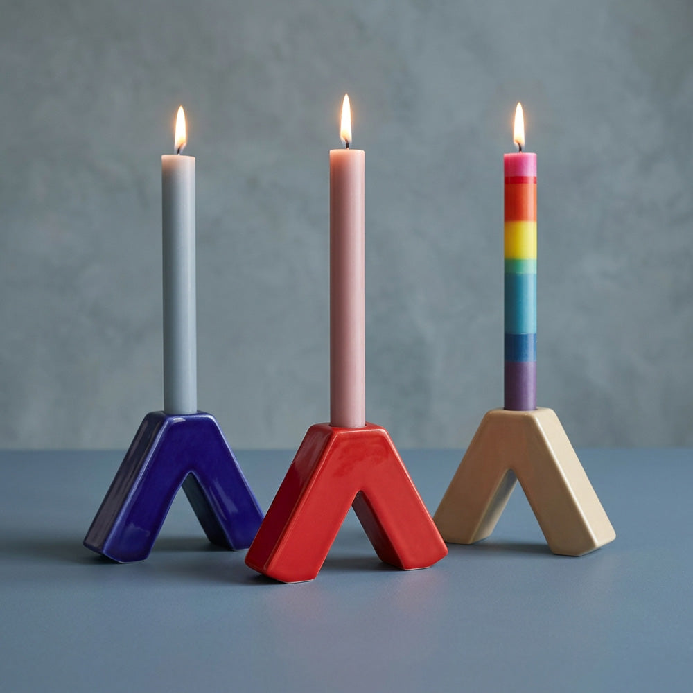 Candle Holder Whywhy - Poppy Red