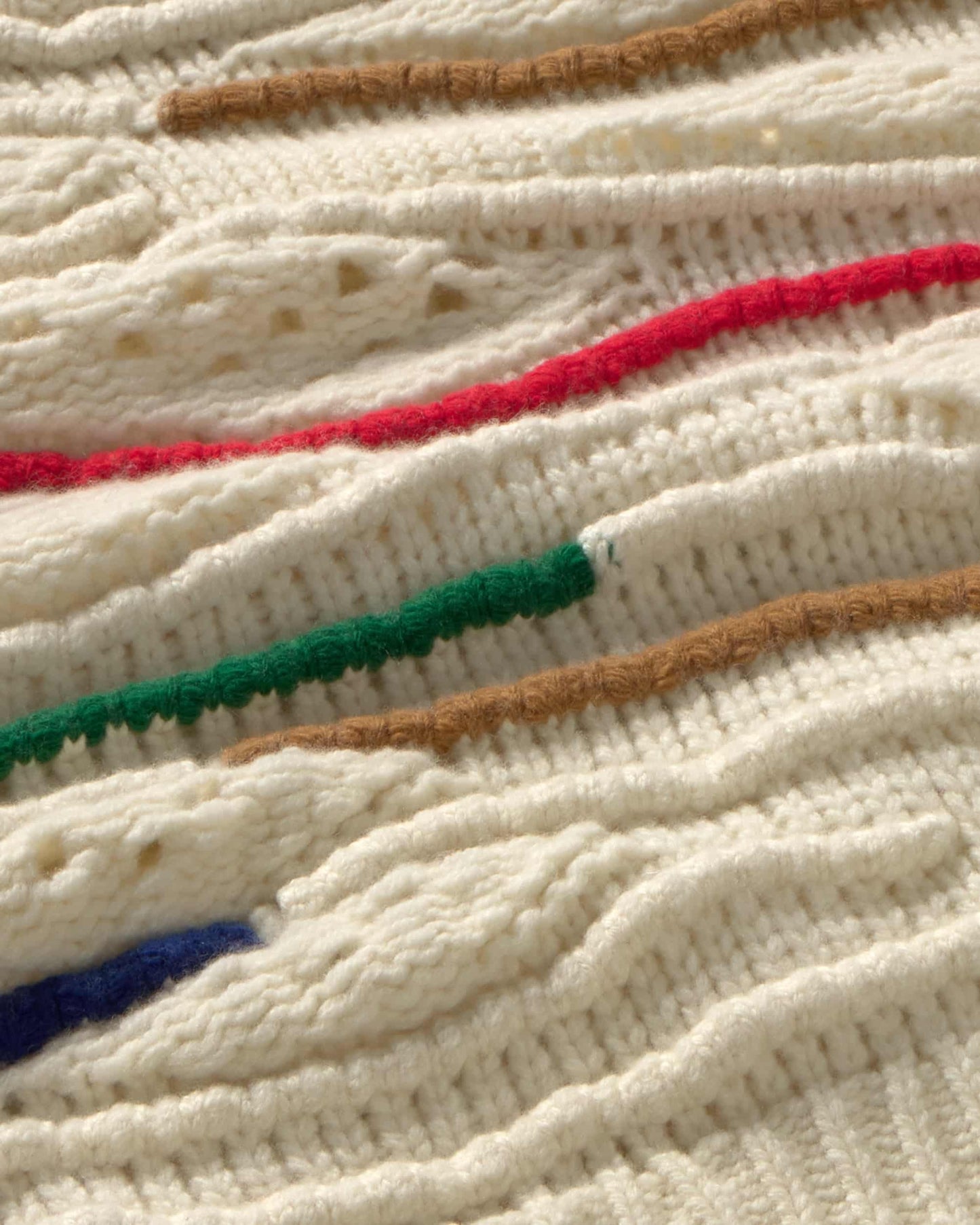 Candela Knitted Sweater - Multicolor Macrame