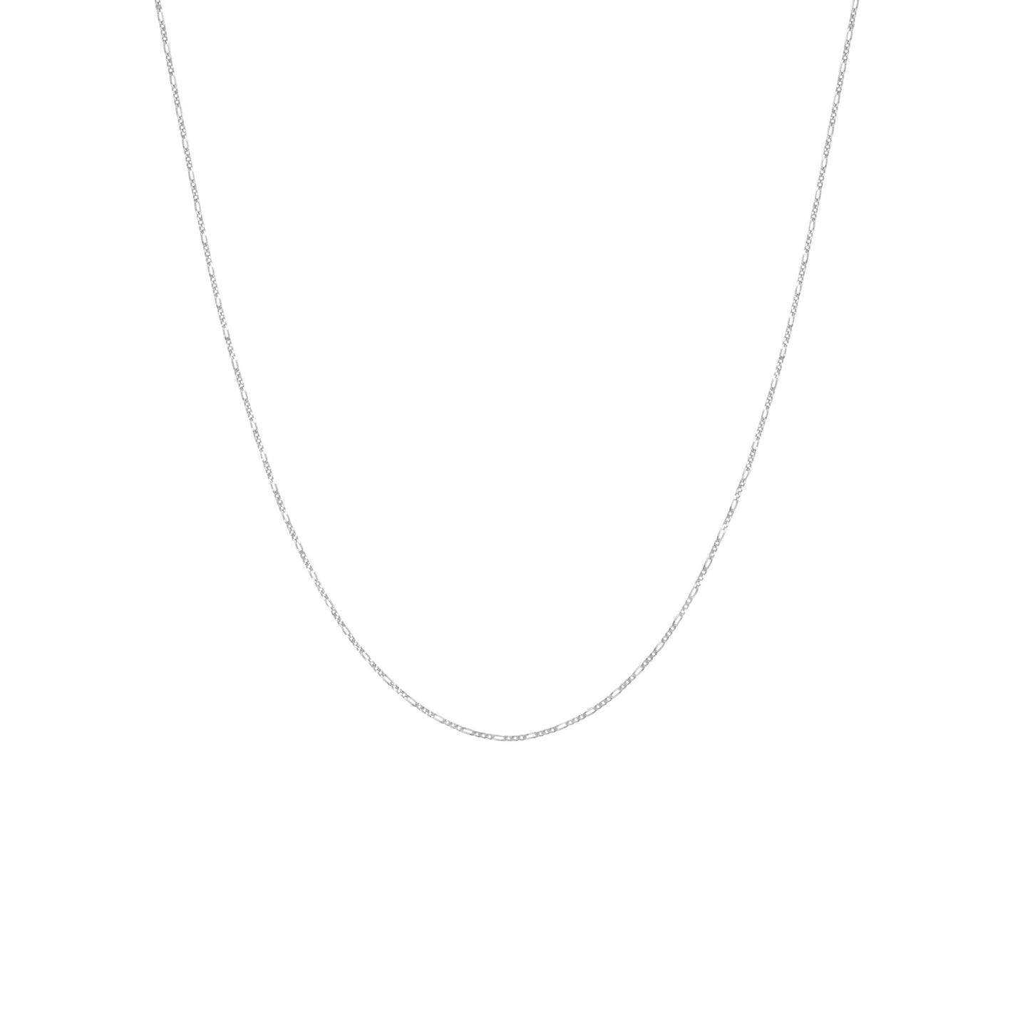 Flawed Figaro Necklace - Silver