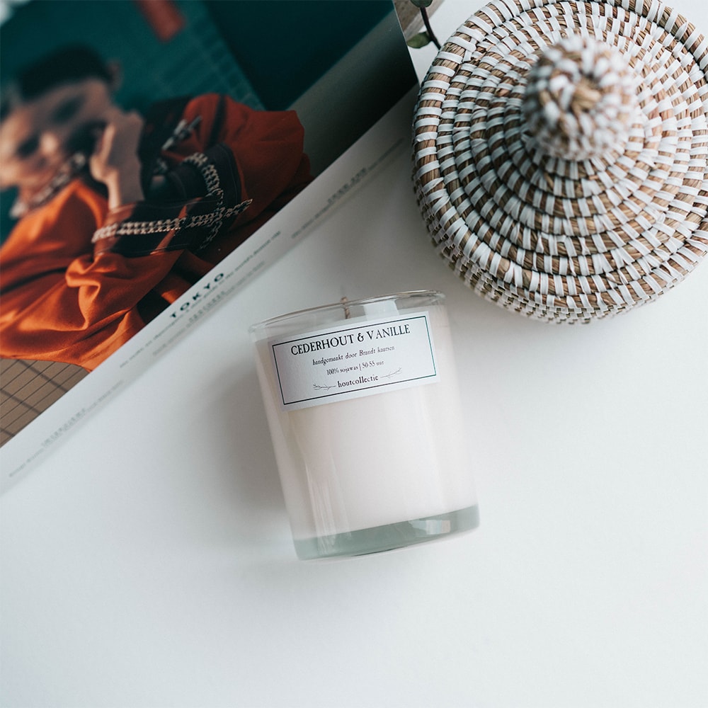 Brandt Wood Collection Candle Cedarwood & Vanilla