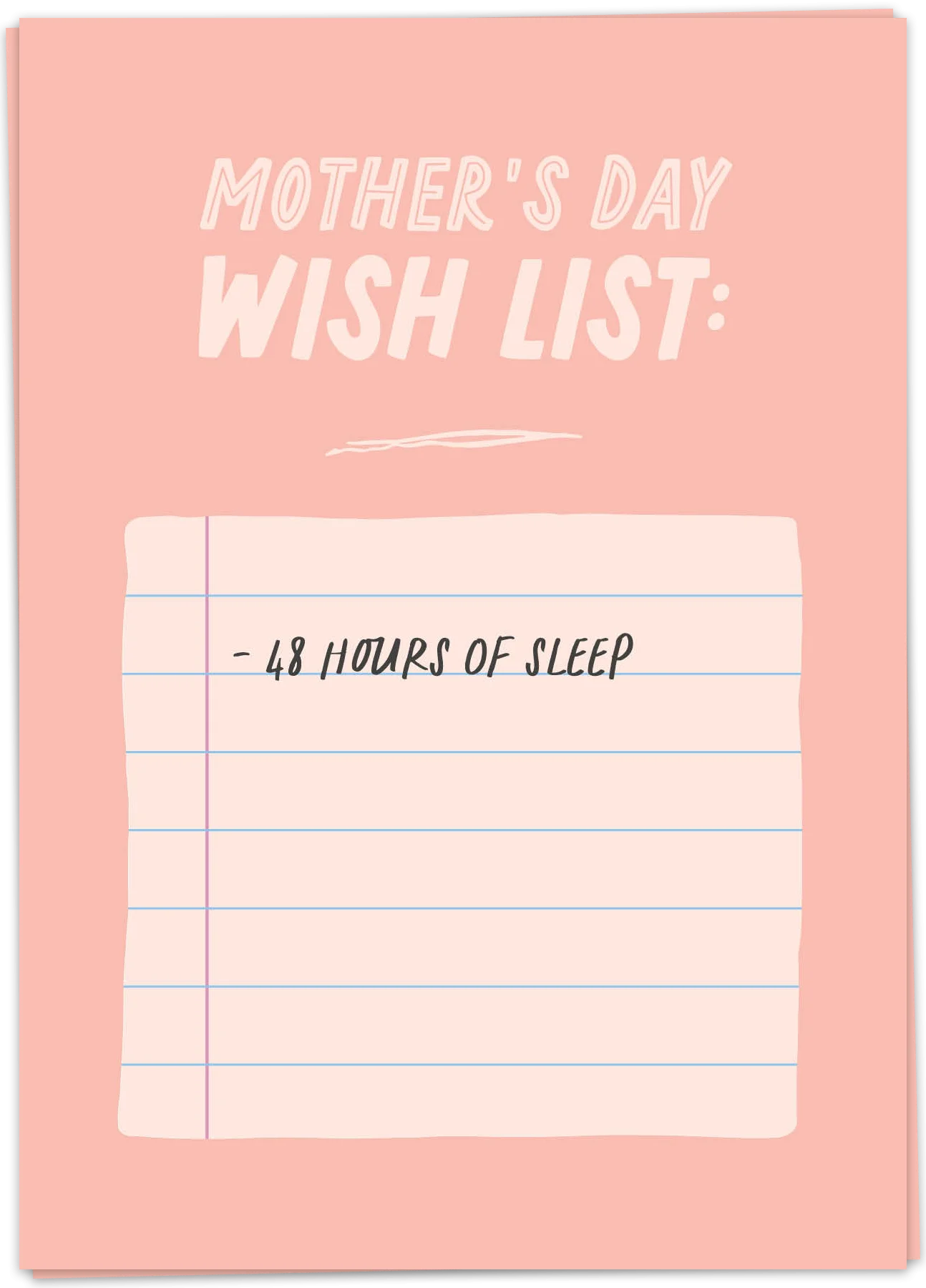 Kaart Blanche Mom - Wish List