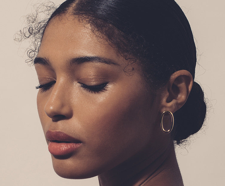 Solo Medium Earrings - Gold