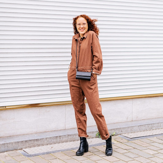 natural colours dyes sustainable fashion boilersuit jumpsut Armedangels circular waste 