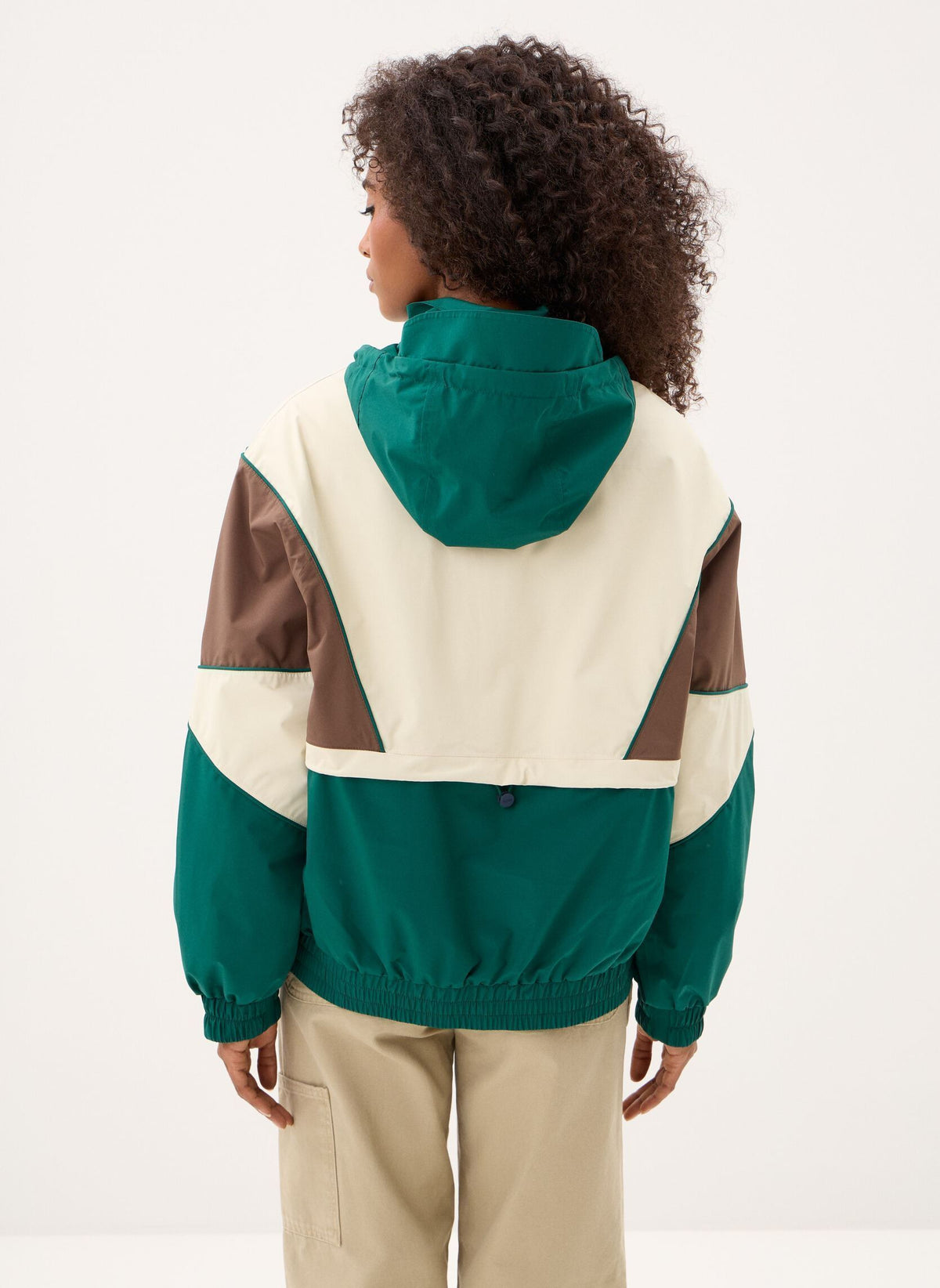 Saint-Martin Waterproof Jacket Tricolor - Sapin/Chocolat