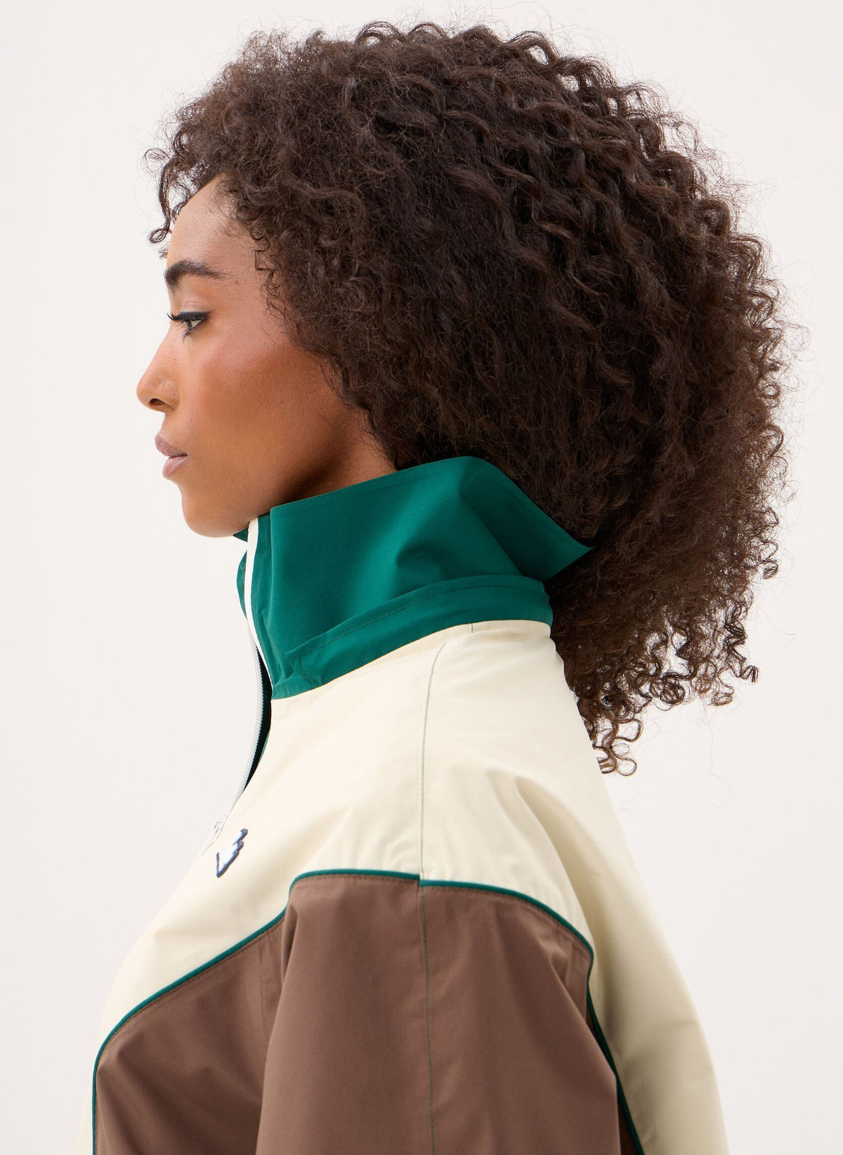 Saint-Martin Waterproof Jacket Tricolor - Sapin/Chocolat