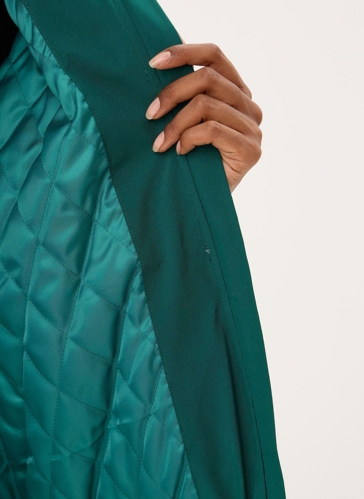 Saint-Martin Waterproof Jacket Tricolor - Sapin/Chocolat