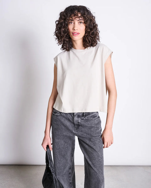 Sunny Wide Leg Jeans - Light Grey