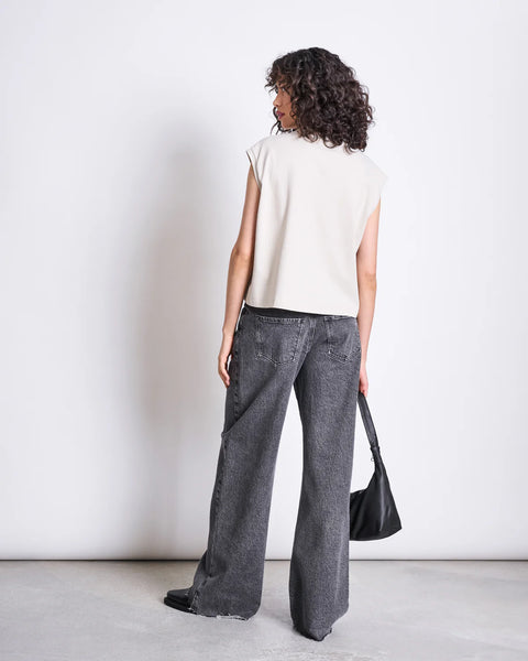 Sunny Wide Leg Jeans - Light Grey